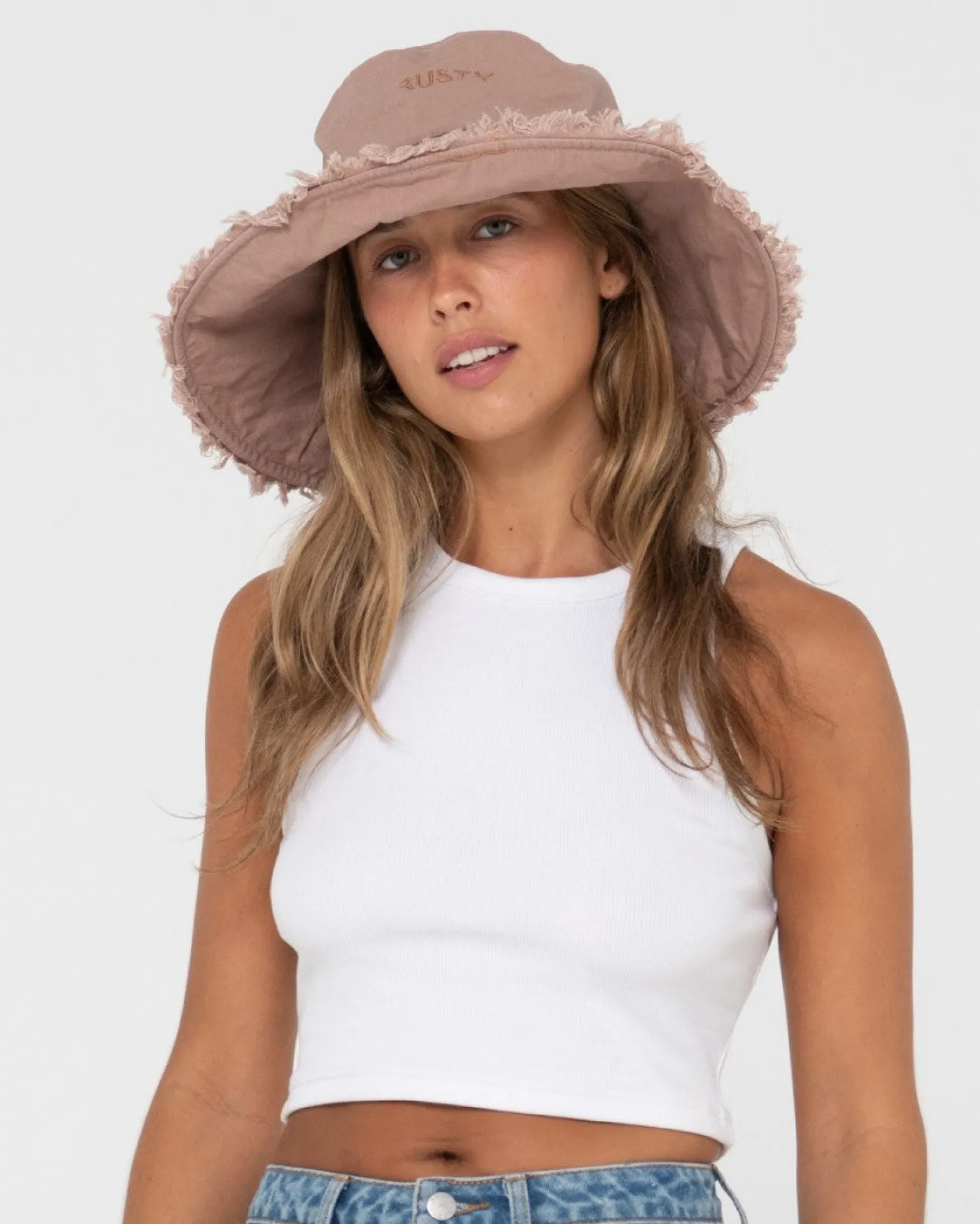 Gleam Organic Wide Brim Bucket Hat | Rusty Outlet