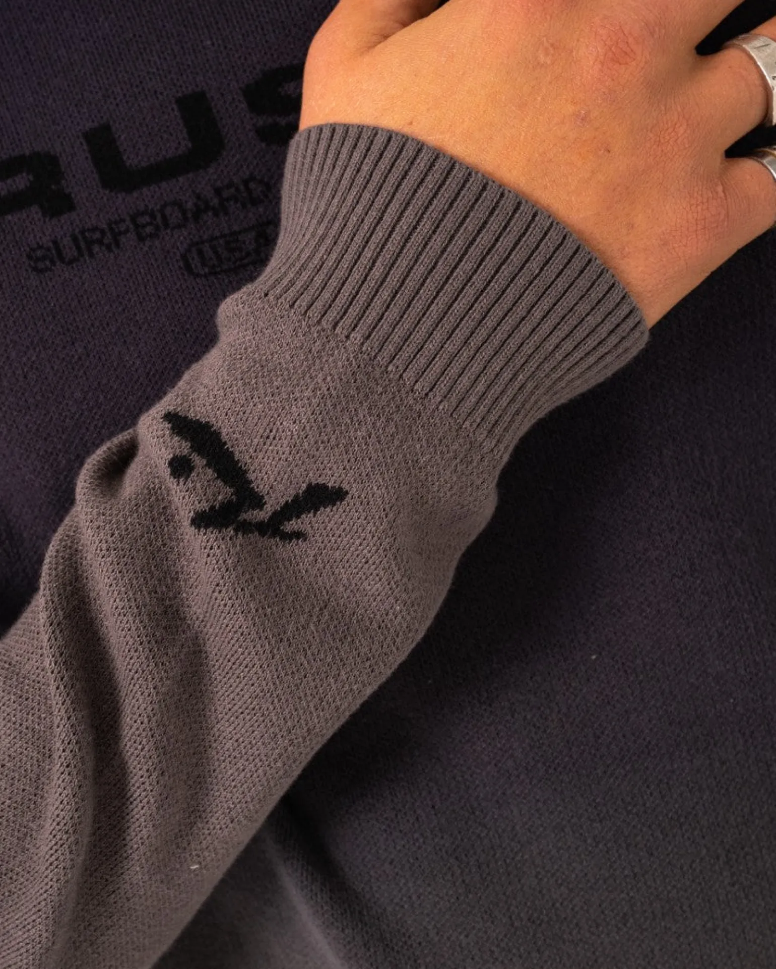 Gradient Ho-Stack Crew Knit | Rusty Best