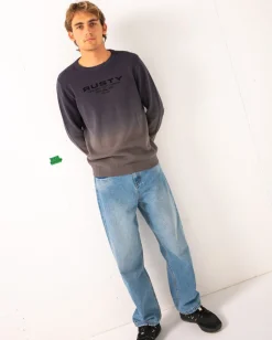 Gradient Ho-Stack Crew Knit | Rusty Best