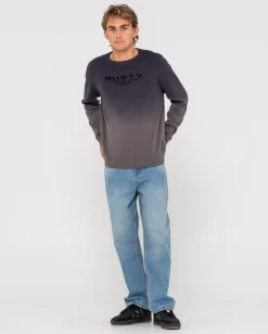 Gradient Ho-Stack Crew Knit | Rusty Best
