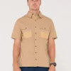 Grindstone Easy Fit Short Sleeve Shirt | Rusty Outlet