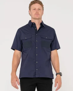 Grindstone Easy Fit Short Sleeve Shirt | Rusty Fashion