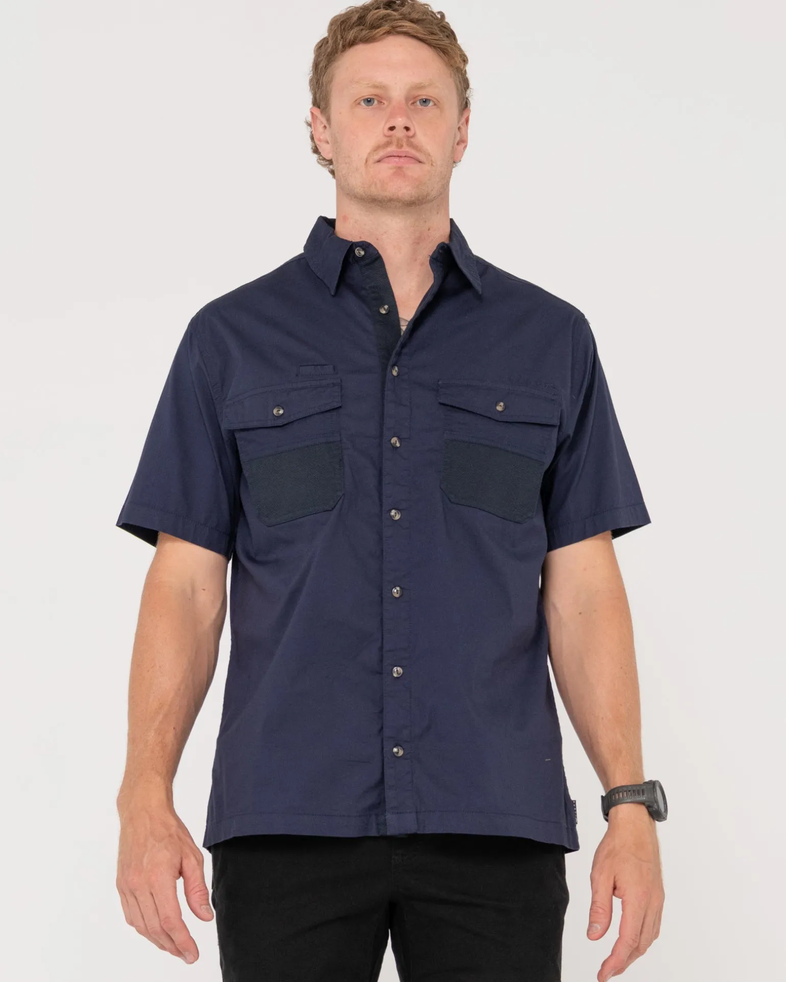 Grindstone Easy Fit Short Sleeve Shirt | Rusty Fashion