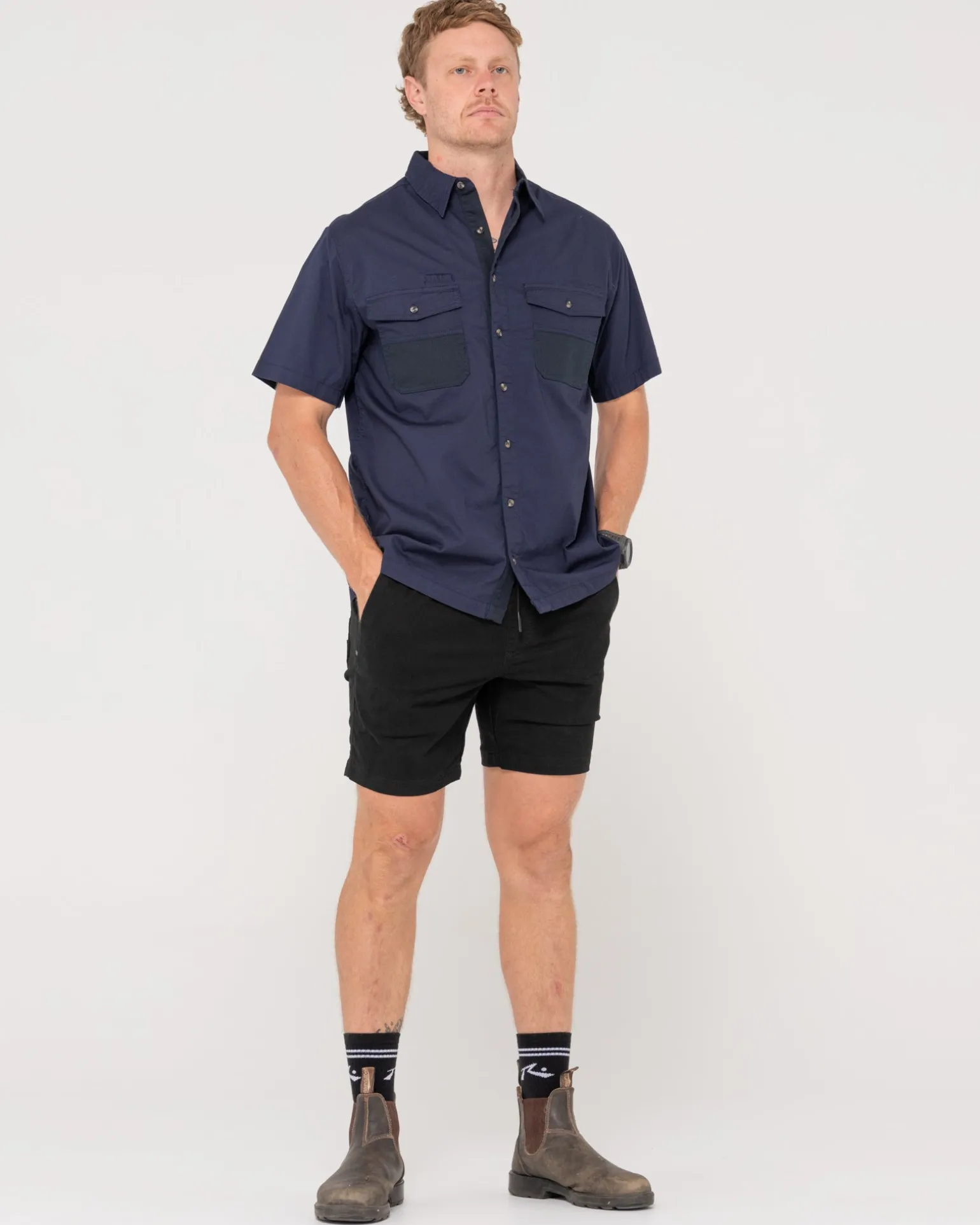 Grindstone Easy Fit Short Sleeve Shirt | Rusty Fashion