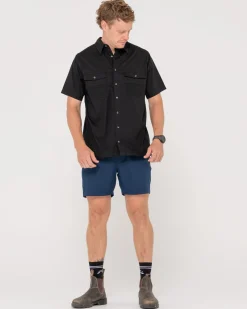 Grindstone Easy Fit Short Sleeve Shirt | Rusty Cheap
