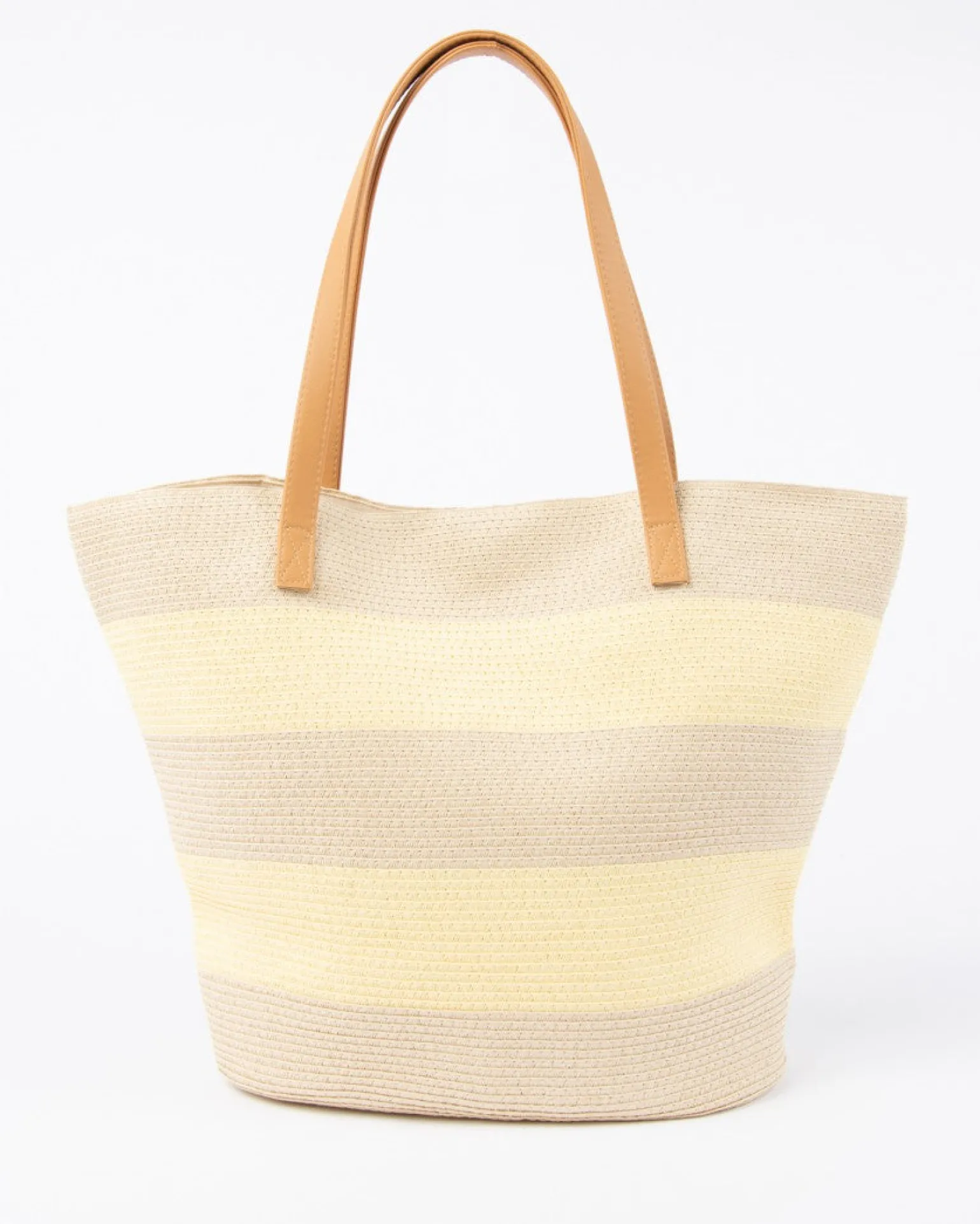 Hailey Striped Straw Beach Bag | Rusty Online
