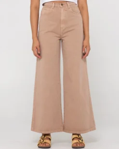 Hansen High Waisted Wide Leg Pant | Rusty Hot