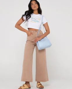 Hansen High Waisted Wide Leg Pant | Rusty Hot