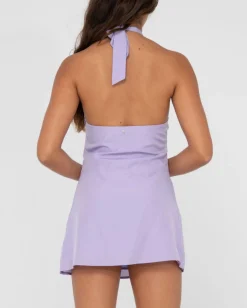 Harlet Twisted Halter Mini Dress | Rusty Clearance