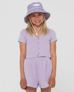 Harlo Button Down Top Girls | Rusty Hot