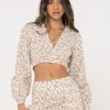 Harvey Long Sleeve Crop | Rusty Best Sale