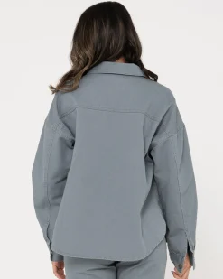 Haze Long Sleeve Overshirt | Rusty Clearance