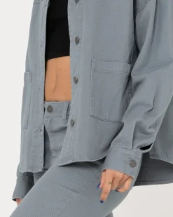 Haze Long Sleeve Overshirt | Rusty Cheap
