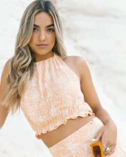 Heading West Halter Crop Top | Rusty Store
