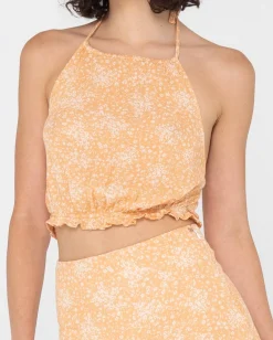 Heading West Halter Crop Top | Rusty Store