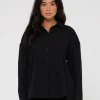Heather Oversized Shirt | Rusty Store