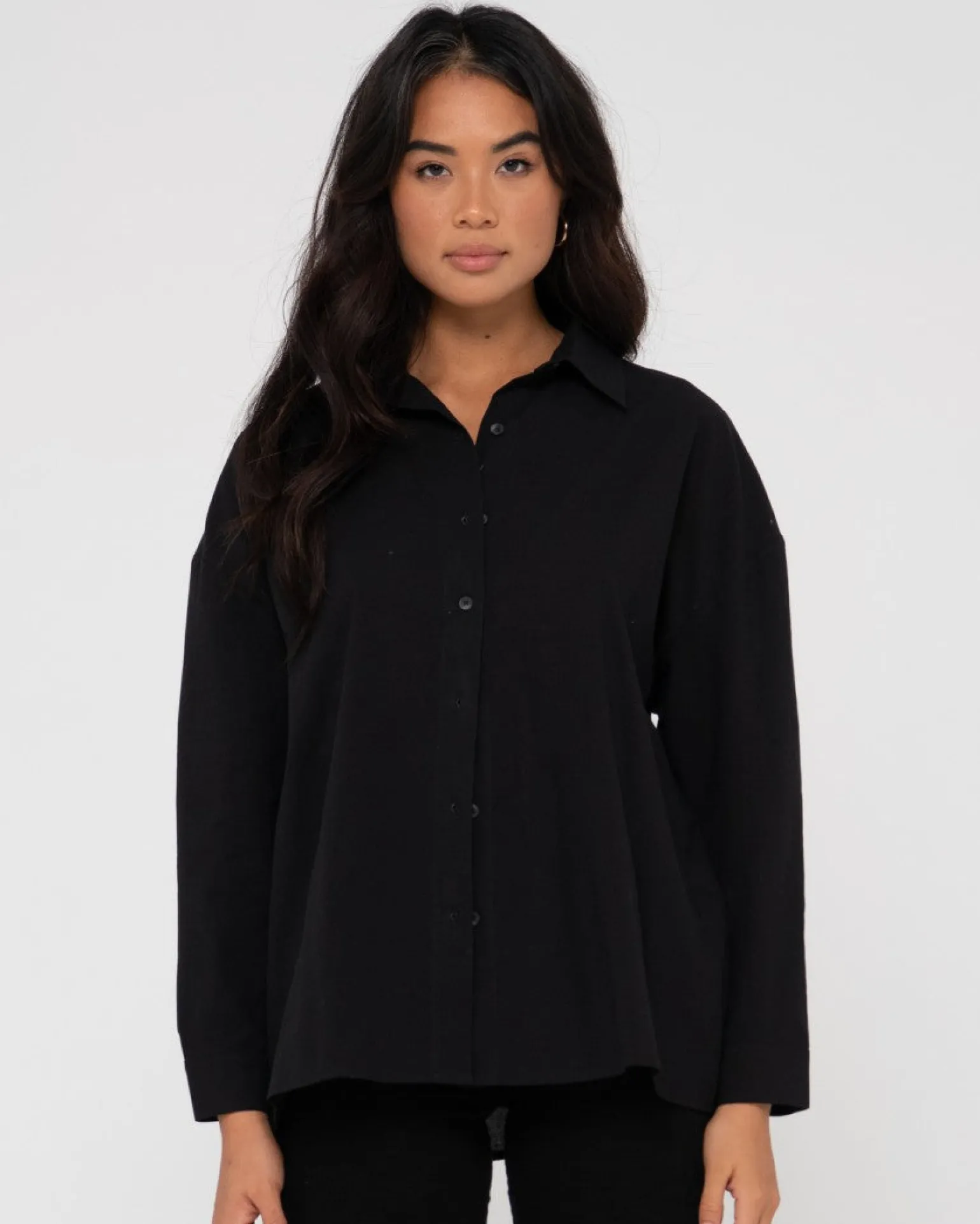 Heather Oversized Shirt | Rusty Store