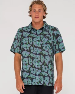 Hi Viscus Ramie Relaxed Fit Short Sleeve Shirt | Rusty Fashion