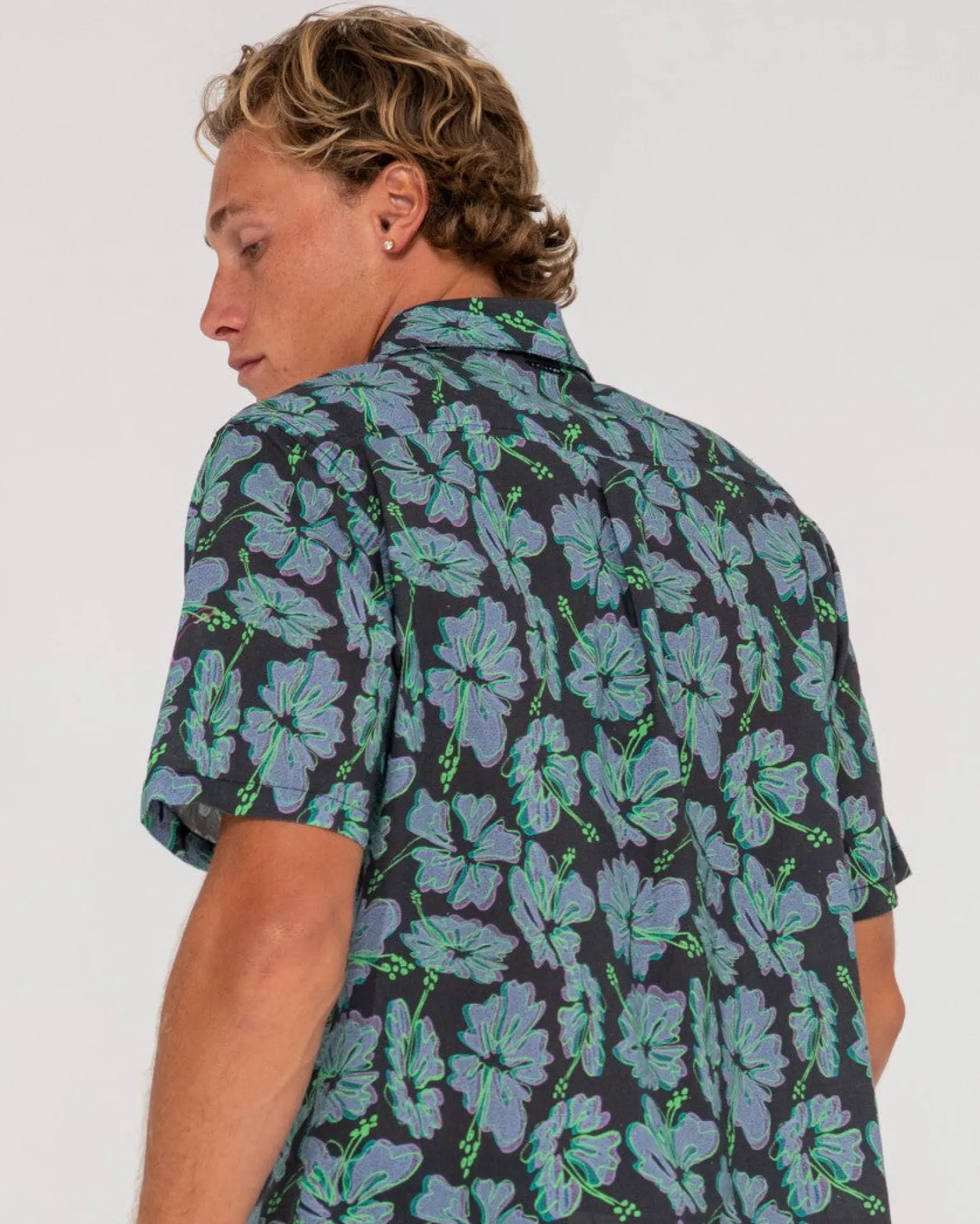 Hi Viscus Ramie Relaxed Fit Short Sleeve Shirt | Rusty Fashion