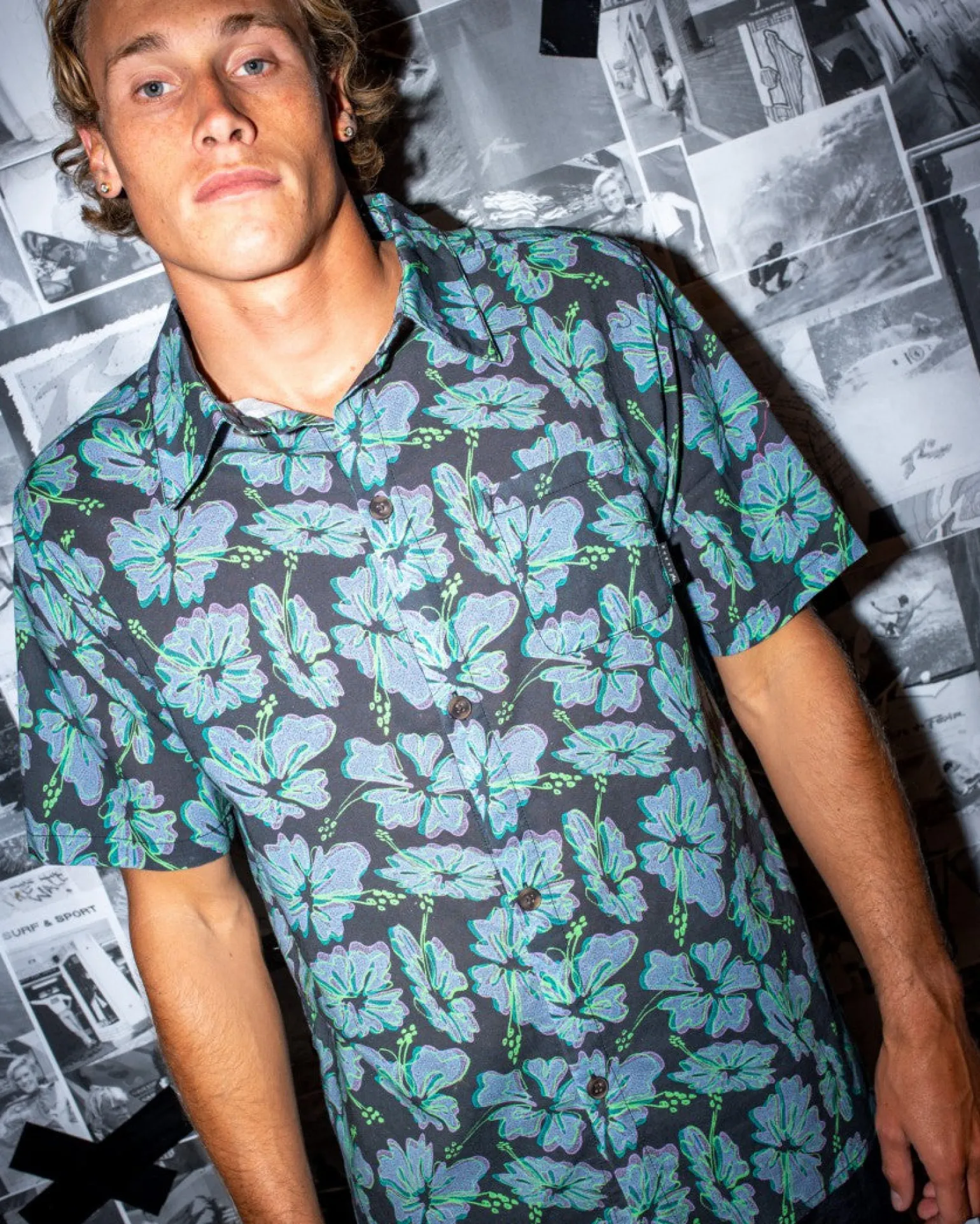 Hi Viscus Ramie Relaxed Fit Short Sleeve Shirt | Rusty Fashion