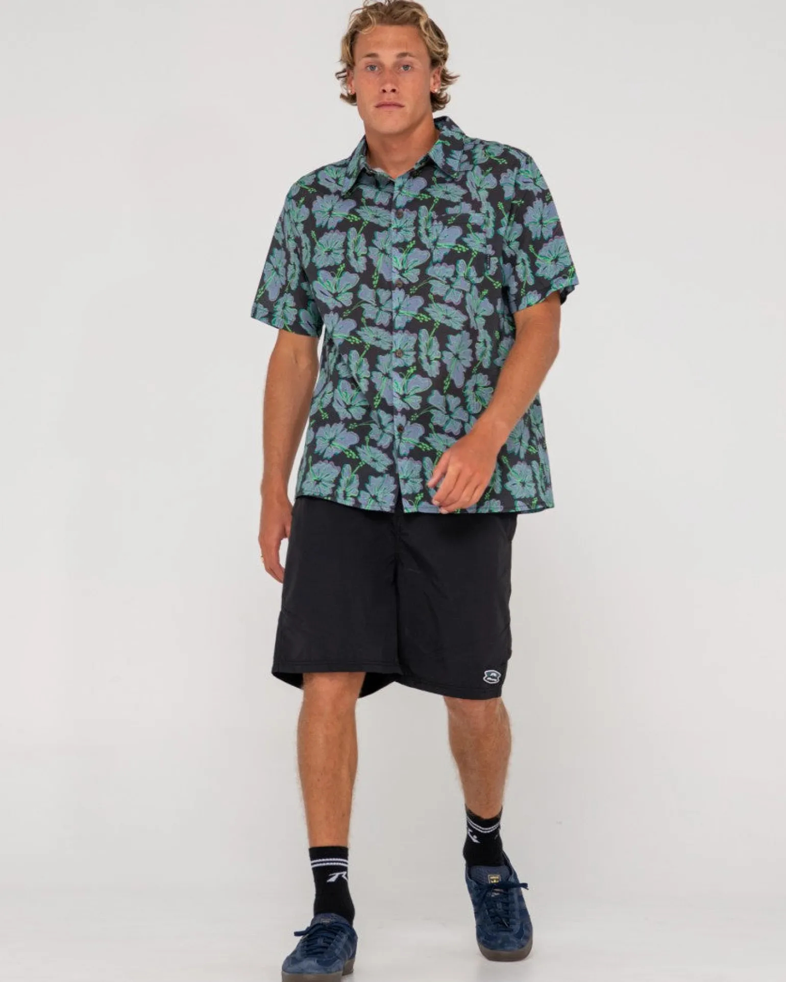 Hi Viscus Ramie Relaxed Fit Short Sleeve Shirt | Rusty Fashion