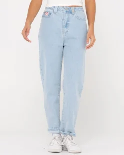 High Waisted Straight Mom Jean | Rusty Best Sale