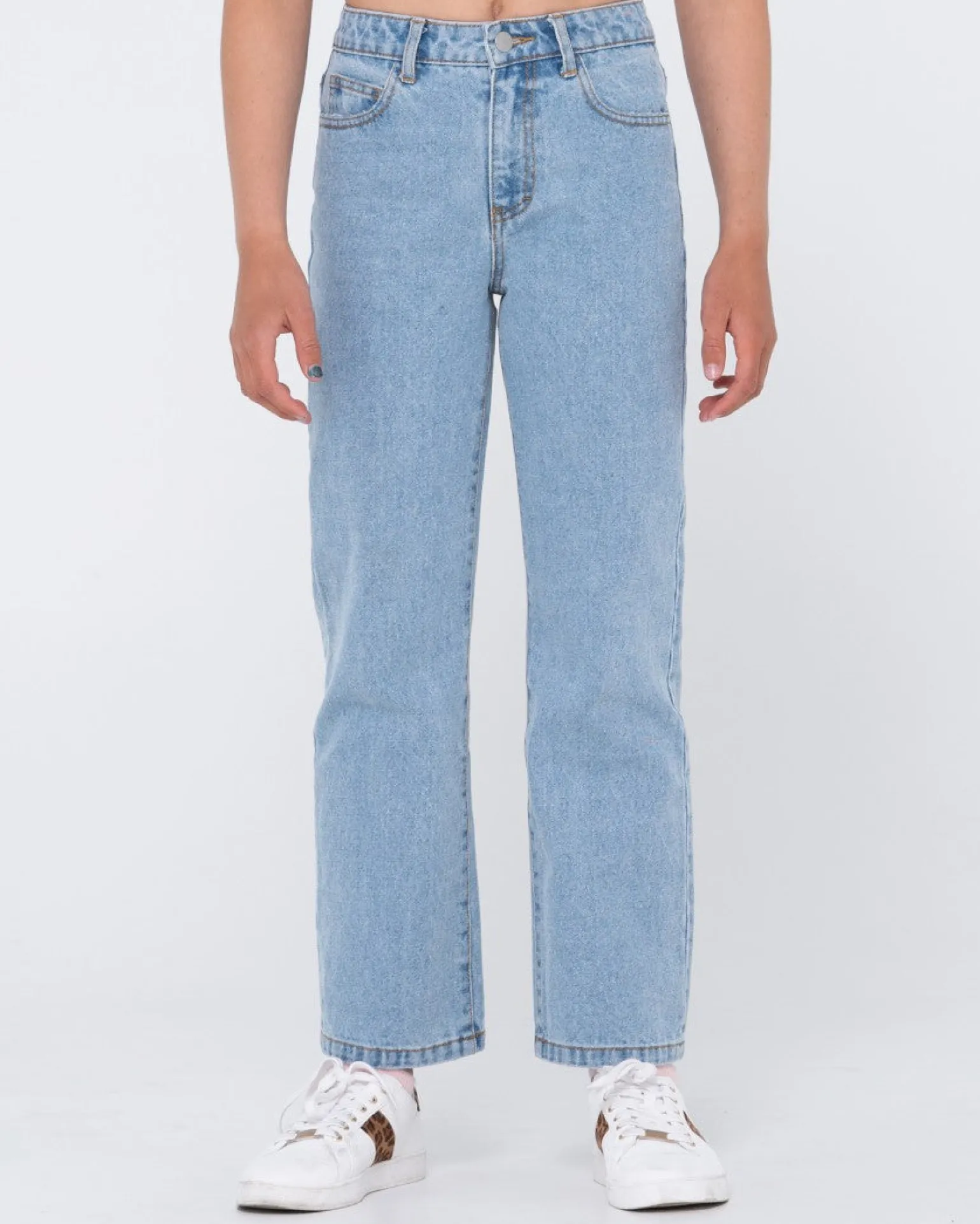 High Wide Straight Leg Jean Girls | Rusty Best Sale