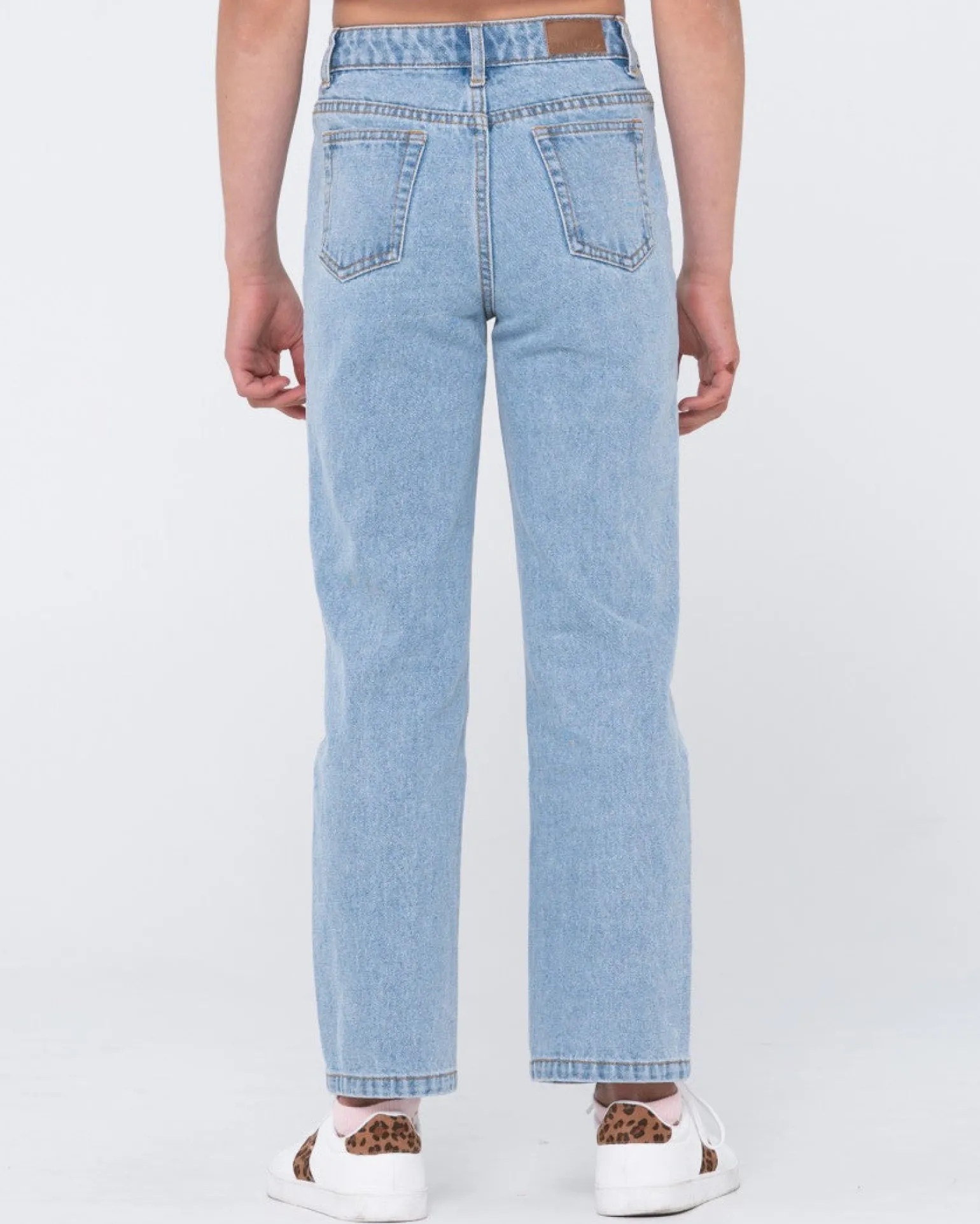 High Wide Straight Leg Jean Girls | Rusty Best Sale