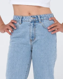 High Wide Straight Leg Jean Girls | Rusty Best Sale