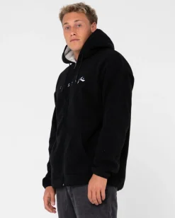 In Line Sherpa Zip Up Polar Fleece | Rusty Cheap
