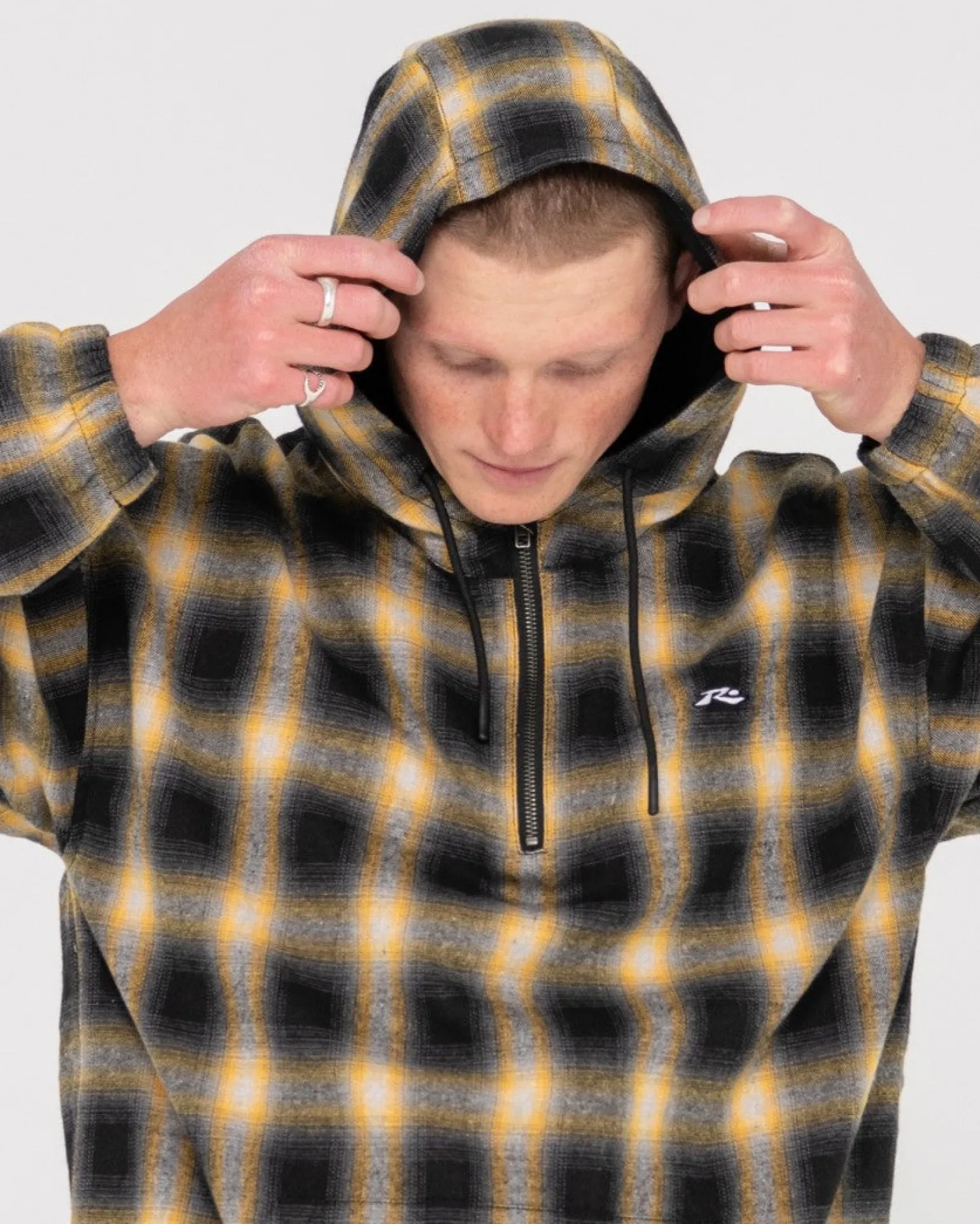 Indicate Quarter Zip Hood | Rusty Hot