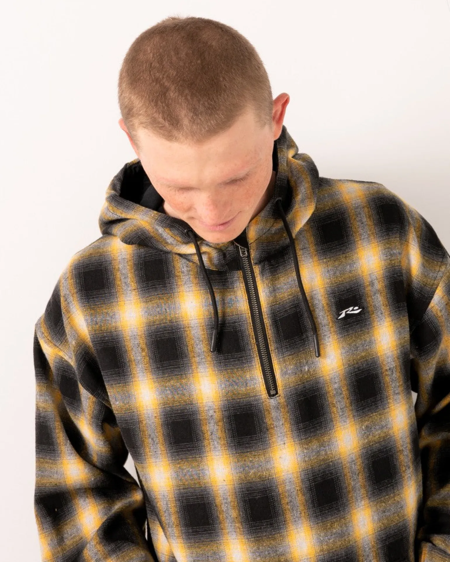 Indicate Quarter Zip Hood | Rusty Hot