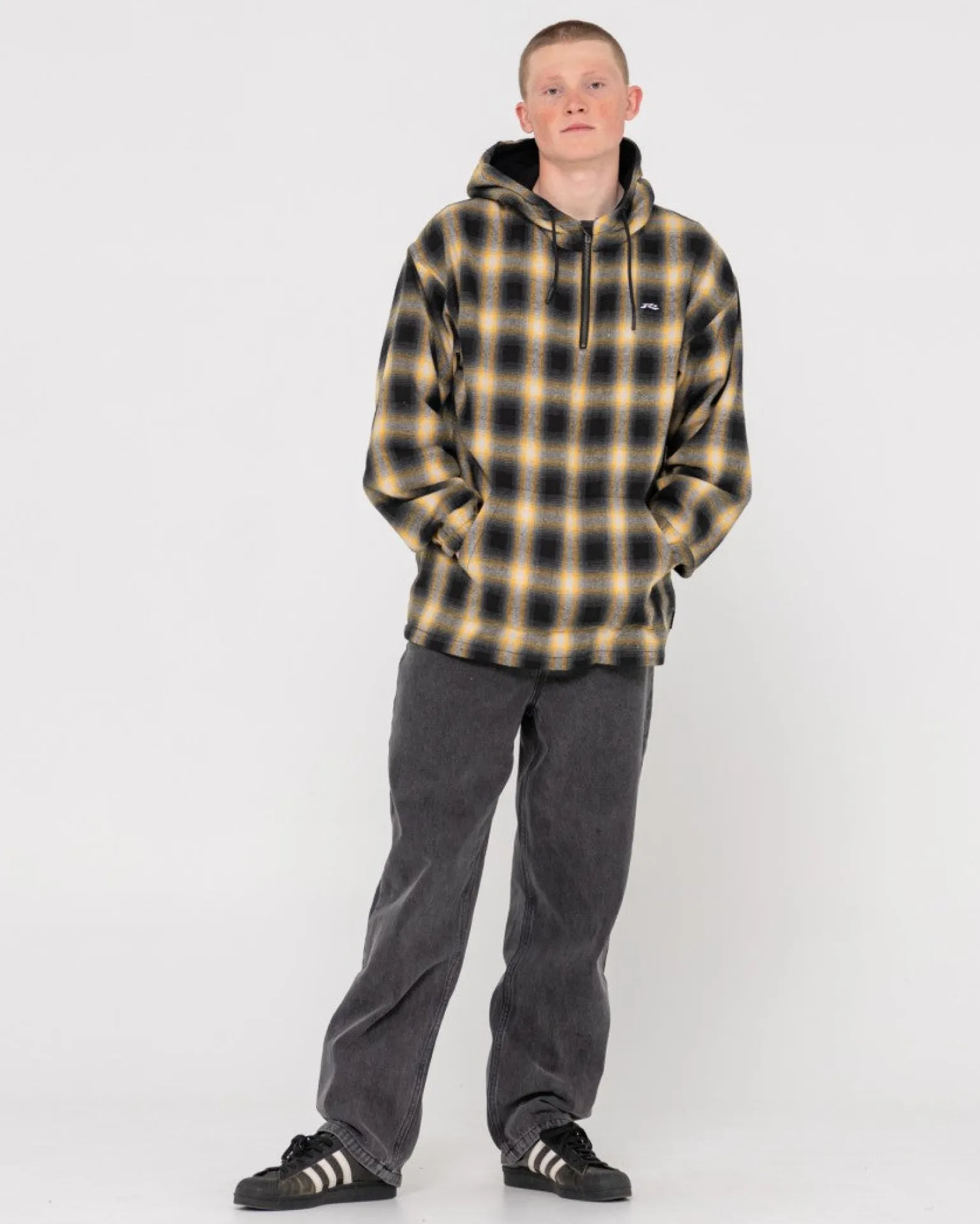 Indicate Quarter Zip Hood | Rusty Hot