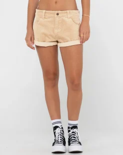 Its No Secret Low Rise Cord Short | Rusty Hot