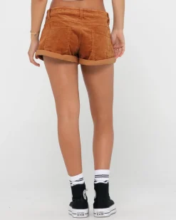Its No Secret Low Rise Cord Short | Rusty Clearance