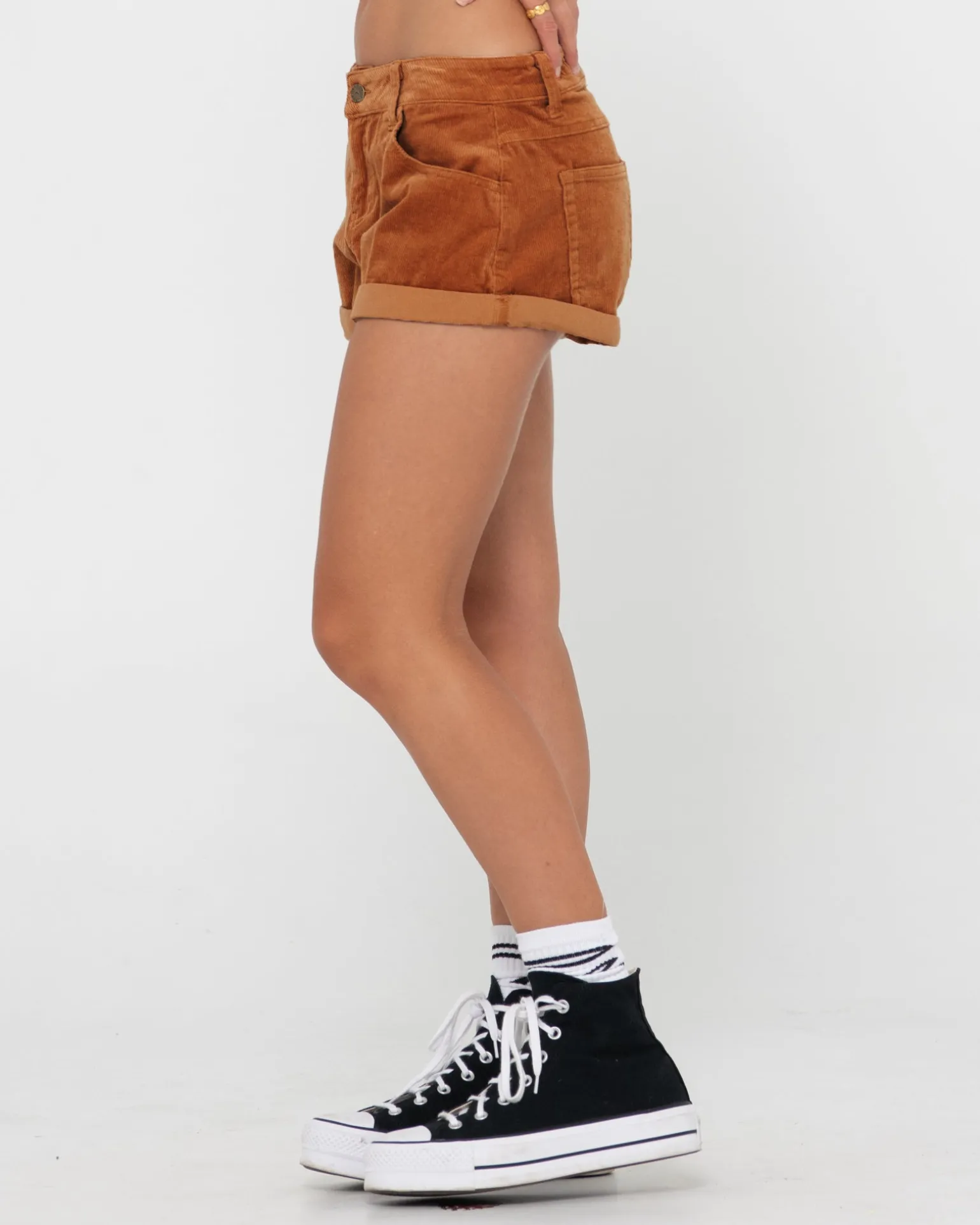 Its No Secret Low Rise Cord Short | Rusty Clearance