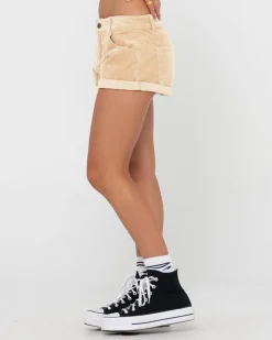 Its No Secret Low Rise Cord Short | Rusty Hot