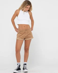 Its No Secret Low Rise Cord Short | Rusty Best