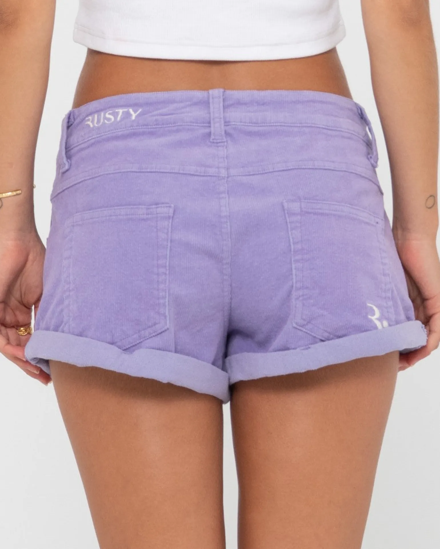 Its No Secret Low Rise Cord Short | Rusty Discount