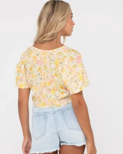 Kara Twisted Reversible Top | Rusty New
