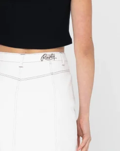 La Serena Frayed High Waisted Mini Skirt | Rusty Cheap