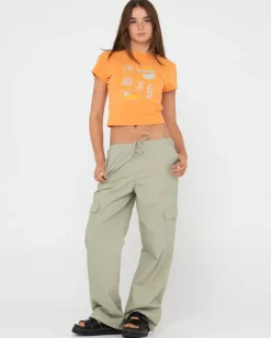Le Sol Skimmer Graphic Baby Tee | Rusty Discount