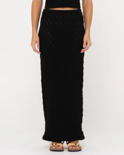 Leo Crotchet Knit Maxi Skirt | Rusty Sale