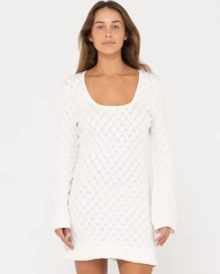 Leo Long Sleeve Knit Mini Dress | Rusty Sale