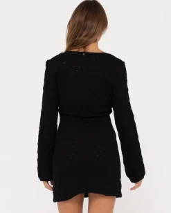 Leo Long Sleeve Knit Mini Dress | Rusty Sale