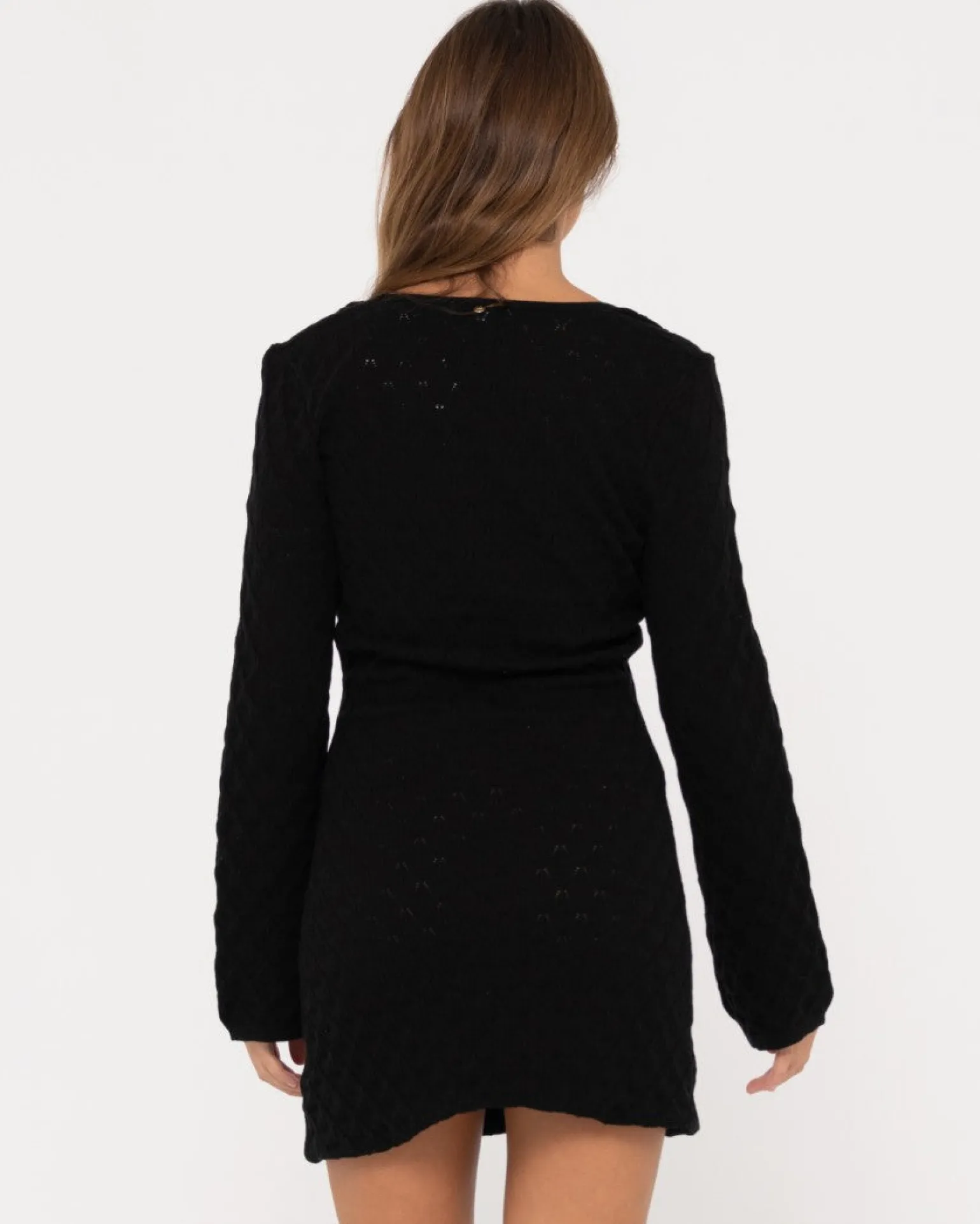Leo Long Sleeve Knit Mini Dress | Rusty Sale