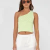 Leo One Shoulder Knit Top | Rusty Cheap