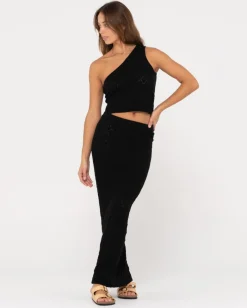 Leo One Shoulder Knit Top | Rusty Clearance