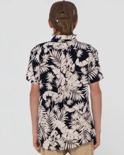 Line Up Printed Short Sleeve Shirt Boys | Rusty Flash Sale
