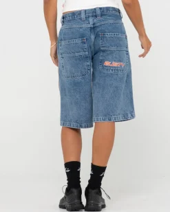 Long Mommy Low Rise Baggy Jort | Rusty Fashion